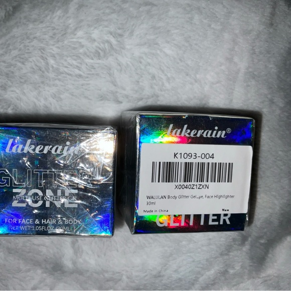 LAKERAIN GLITTER ZONE MULTI USE BODY GLITTER GEL #01 & 04. 2 PK SEALED NEW - Picture 12 of 16